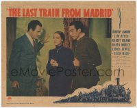 9z479 LAST TRAIN FROM MADRID LC 1937 close up of Dorothy Lamour, Lew Ayres & Anthony Quinn!