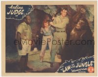 9z481 LAW OF THE JUNGLE LC 1942 Mantan, Arline Judge & John King attack fake gorilla in cave!