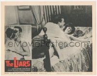 9z488 LIARS LC #2 1964 Les Menteurs, sexy Dawn Addams in bed with Claude Brasseur!