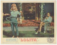 9z498 LOLITA LC #7 1962 Stanley Kubrick, James Mason watches sexy Sue Lyon playing with hula hoop!