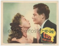 9z515 LUST FOR GOLD LC #3 1949 great romantic super close up of Glenn Ford & Ida Lupino!
