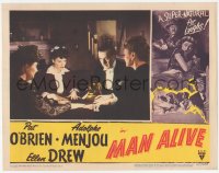 9z524 MAN ALIVE LC 1945 Ellen Drew & two ladies with Fortunio Bonanova around crystal ball!