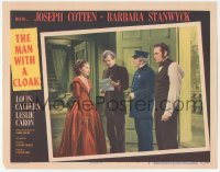 9z538 MAN WITH A CLOAK LC #7 1951 Barbara Stanwyck w/ Joseph Cotten, Joe De Santis & Roy Roberts!
