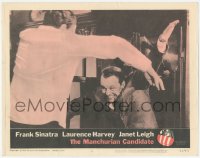 9z541 MANCHURIAN CANDIDATE LC #8 1962 Frank Sinatra fighting Henry Silva, John Frankenheimer!