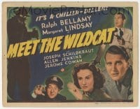 9z550 MEET THE WILDCAT TC 1940 Ralph Bellamy, Margaret Lindsay, cool art, it's a chiller-diller!