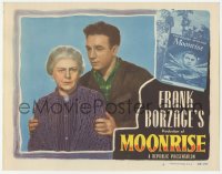 9z568 MOONRISE LC #8 1948 close up of Dane Clark standing behind Ethel Barrymore!