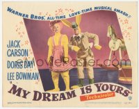 9z574 MY DREAM IS YOURS LC #4 1949 Doris Day in wacky costume by rabbit Jack Carson!