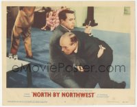 9z606 NORTH BY NORTHWEST LC #4 1959 Cary Grant pulls knife from Ober's back Hitchcock classic!