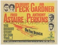 9z615 ON THE BEACH TC 1959 Gregory Peck, Ava Gardner, Fred Astaire, directed by Stanley Kramer!