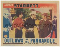 9z630 OUTLAWS OF THE PANHANDLE LC 1941 cowboy Charles Starrett arresting Norman Willis!