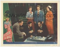 9z631 OUTSIDE THE WALL LC #3 1950 Richard Basehart, Signe Hasso, Dorothy Hart, Harry Morgan, cash!