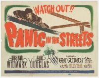 9z637 PANIC IN THE STREETS TC 1950 Richard Widmark, Paul Douglas, Elia Kazan film noir!