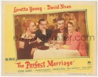9z645 PERFECT MARRIAGE LC #8 1946 Loretta Young, David Niven, Eddie Albert, Virginia Field!