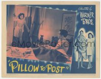 9z655 PILLOW TO POST LC 1945 robed Ida Lupino seducing William Prince in bed!