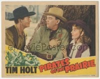 9z656 PIRATES OF THE PRAIRIE LC 1942 wounded Cliff Edwards with Tim Holt & pretty Nell O'Day!