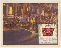 9z665 PORGY & BESS LC #3 1959 cool image of Sidney Poitier fighting in the street!
