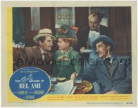 9z673 PRIVATE AFFAIRS OF BEL AMI LC #2 1947 John Carradine watches George Sanders & Marie Wilson!