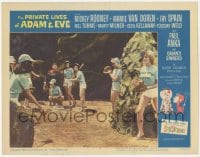 9z674 PRIVATE LIVES OF ADAM & EVE LC #3 1960 Mickey Rooney is umpire for female baseball team!
