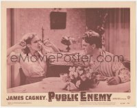 9z676 PUBLIC ENEMY LC #7 R1954 classic grapefruit scene with James Cagney & Mae Clarke!