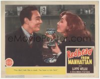 9z693 REDHEAD FROM MANHATTAN LC 1943 Michael Duane tells Lupe Velez she doesn't look like a crook!