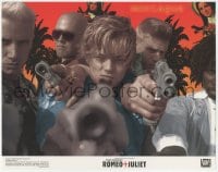 9z715 ROMEO & JULIET LC 1996 Baz Luhrmann, best close up of Leonardo DiCaprio pointing gun!
