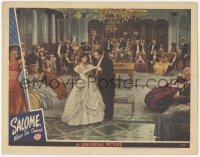 9z723 SALOME WHERE SHE DANCED LC 1945 crowd watches Yvonne De Carlo & Walter Slezak at fancy party!