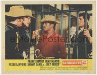 9z741 SERGEANTS 3 LC #8 1962 Sammy Davis Jr. standing by Dean Martin behind prison bars!