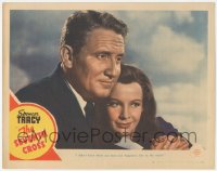 9z744 SEVENTH CROSS LC #6 1944 Spencer Tracy & Signe Hasso didn't know there was love & happiness!