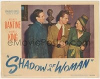 9z747 SHADOW OF A WOMAN LC 1946 John Alvin watches Helmut Dantine grab phone from Andrea King!