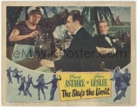 9z771 SKY'S THE LIMIT LC 1943 Fred Astaire smiles at Robert Benchley ordering a drink at bar!