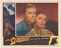 9z772 SLASHER LC #6 1953 close portrait of James Kenny & sexy young Joan Collins!