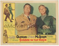 9z781 SOLDIER IN THE RAIN LC #2 1964 best c/u of misfit soldiers Steve McQueen & Jackie Gleason!