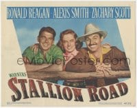 9z803 STALLION ROAD LC #4 1947 pretty Alexis Smith between Ronald Reagan & Zachary Scott!