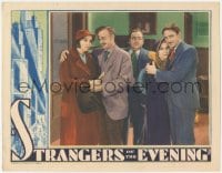 9z817 STRANGERS OF THE EVENING LC 1932 Eugene Pallette suspicious of men with Zasu Pitts & Seeger!