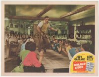 9z828 SUMMER STOCK LC #3 1950 Gene Kelly dancing on wooden table as people clap!