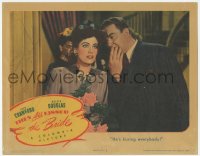 9z856 THEY ALL KISSED THE BRIDE LC 1942 Joan Crawford learns Melvyn Douglas is kissing everybody!