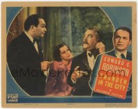 9z871 THUNDER IN THE CITY LC 1937 Edward G. Robinson, sexy Luli Deste, Nigel Bruce with phone!