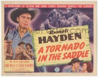 9z886 TORNADO IN THE SADDLE TC 1942 Russell Hayden in whirlwind of action & song roaring on screen!