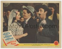 9z890 TORTILLA FLAT LC 1942 beautiful Hedy Lamarr & John Garfield dancing at their wedding!