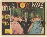 9z893 TOY WIFE LC 1938 a feminine duel between Luise Rainer & woman at fancy New Orleans ball!