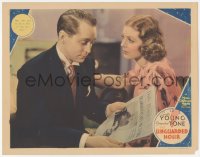 9z914 UNGUARDED HOUR LC 1936 Franchot Tone asks Loretta Young why she must be so hard on poor man!