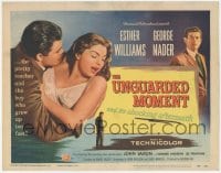 9z915 UNGUARDED MOMENT TC 1956 John Saxon with sexy Esther Williams & George Nader!