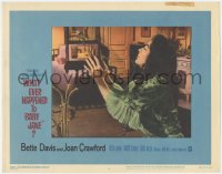 9z950 WHAT EVER HAPPENED TO BABY JANE? LC #6 1962 Robert Aldrich, c/u of Joan Crawford & birdcage!