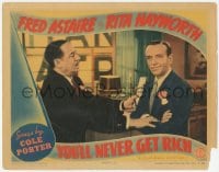 9z992 YOU'LL NEVER GET RICH LC 1941 c/u of Robert Benchley apologizing to Fred Astaire!