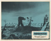 9z278 FRANKENSTEIN Mexican LC R1970s James Whale, great image in the cemetery!