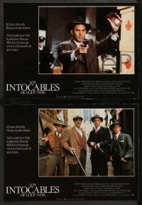 9z922 UNTOUCHABLES 7 Spanish LCs 1987 different images of Kevin Costner, Robert De Niro, Connery!