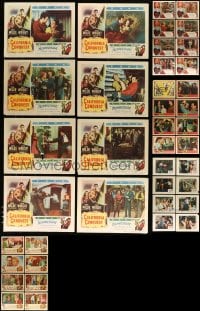 1a302 LOT OF 40 LOBBY CARDS 1950s-1960s complete sets from a variety of different movies!