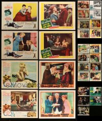 1a311 LOT OF 29 LOBBY CARDS 1950s-1970s incomplete sets from a variety of different movies!