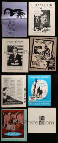 1a376 LOT OF 8 UNCUT PRESSBOOKS 1960s-1980s advertising for a variety of different movies!