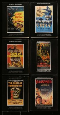 1a020 LOT OF 6 SHOOTING SCRIPT REPRINT SOFTCOVER BOOKS 1980s-1990s all Frankenstein movies!